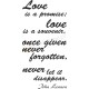 Love is a promise, love is a souvenir, once given...