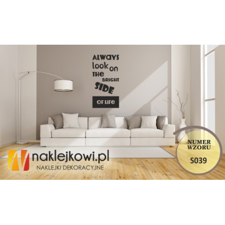 Always look on the bright side of life