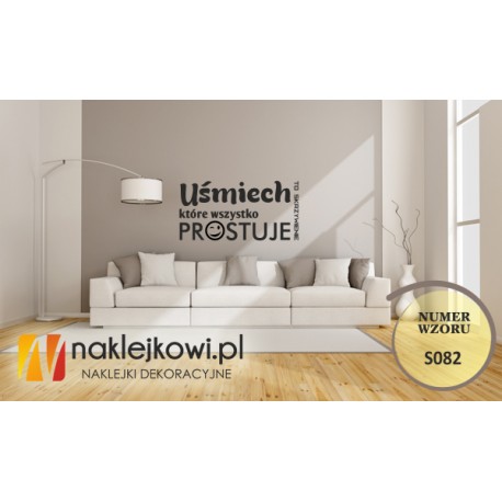 Uśmiech to skrzywienie które wszystko prostuje