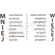 Mniej - Więcej