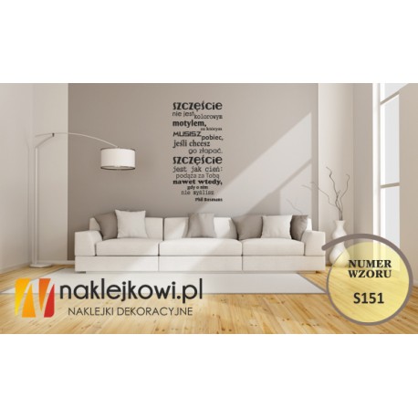 Szczęście nie jest kolorowym motylem, za którym musisz pobiec, jeśli chcesz go złapać...