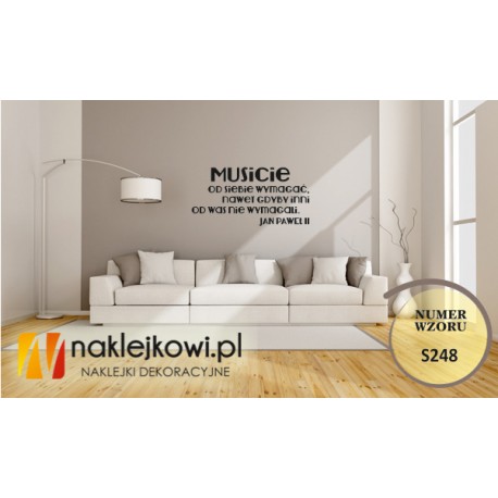 Musicie od siebie wymagać, nawet gdyby inni od Was nie wymagali. - JP II